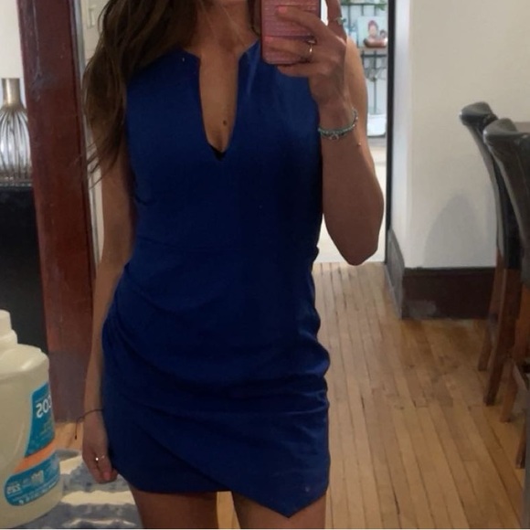 Blue Dress out built in bra with pockets - Picture 1 of 1